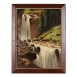 Forest Falls by László Neogrády, Oil on canvas, sold Jan 2025