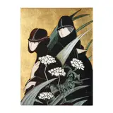 Two Women in a Garden by Stephen White, Oil, sold Dec 2024