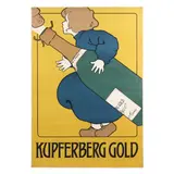 Kupferberg Gold Poster by Leopoldo Metlicovitz, A lithographic poster in colors, sold Dec 2024