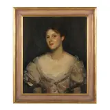 Portrait of Mrs. Caroline Astor Drayton Phillips by Victor David Hecht, Oil on canvas (lined), sold Dec 2024