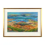 Village Landscape from Above by Claude Vallet, Oil on canvas, sold Dec 2024