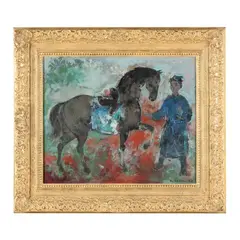 Le Cavalier by Vũ Cao Đàm, Oil on canvas, sold Dec 2024
