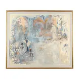 At the Ruins of Jerusalem by Lev Meshberg, Oil on canvas, sold Dec 2024