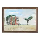 Historic Hope Mansion, North Carolina by Francis Speight, Oil on canvas, sold Dec 2024