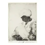 Dah by Elizabeth O'Neill Verner, Etching on Rives paper, sold Dec 2024