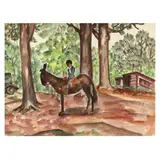 The Stubborn Mule by Mabel Pugh, Watercolor on paper, sold Dec 2024