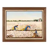 Cotton Pickers by Ruth Russell Williams, Oil on canvas board, sold Dec 2024