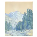 Blue Ridge Mountain Landscape by Lawrence Mazzanovich, Gouache on cardboard, sold Dec 2024