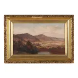Landscape with Mountains by Thomas Addison Richards, Oil on canvas, sold Dec 2024