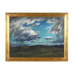 Wind Valley, Wyoming II by Eliot Candee Clark, Oil on canvas (lined), sold Dec 2024