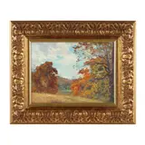 Autumn Landscape by Walter A. Clark, Oil on board, sold Dec 2024