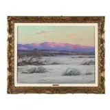 At Sunset, Palm Springs by Eliot Candee Clark, Oil on canvasboard, sold Dec 2024