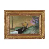 Reclining Figure by Aaron Shikler, Pastel on quartz board, sold Dec 2024