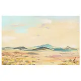 Painted Desert by Sidney E. King, Watercolor and gouache on paper, sold Dec 2024