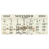 Swan Island Study by Bob Timberlake, Ink and ink wash on a calendar sheet dated 1910, sold Nov 2024