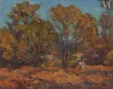 Paysage d'automne by Louis John Endres, Huile sur panneau, sold Jun 2025