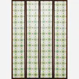 Four Glass Panels by Frances and Michael Higgins, sold Jan 2017