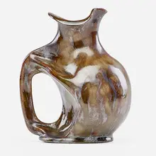 Tall Pitcher by George E. Ohr, sold Jan 2017