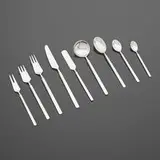 Obelisk flatware by Erik Herlow, c. 1954, stainless steel, sold Nov 2022