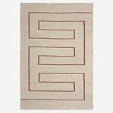 Flatweave carpet by Vibeke Klint, c. 1950, hand-woven wool, sold Nov 2022