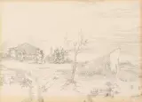 Tanz by Boris Sveshnikov, 1949, ink, sold Dec 2024