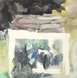 Ohne Titel by Otto Schauer, 1974, oil on canvas, sold Dec 2024