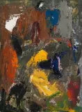 Ohne Titel by Jinshi Zhu, 1982, oil on board, offered Dec 2024