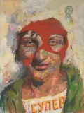 Super by Igor Tishin, 2008, oil on canvas, offered Dec 2024