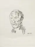 Konrad Adenauer by Oskar Kokoschka, 1966, lithograph, offered Dec 2024