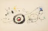 La traversée du miroir by Joan Miró, 1963, color lithograph, sold Dec 2024
