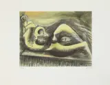 Reclining Figure by Henry Moore, 1982, color lithograph, offered Dec 2024