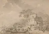Weinernte im Rheinland by Holland, 17.Jh., pen and ink, offered Dec 2024