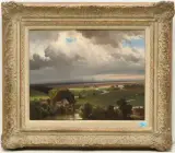 Weite Landschaft by Friedrich Voltz, oil on canvas, offered Dec 2024