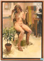 October by Philip Geiger, 1995, oil, sold Dec 2024