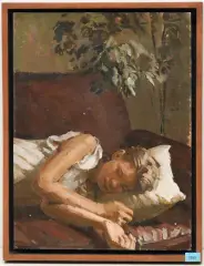 The nap by Philip Geiger, 1996, oil, sold Dec 2024