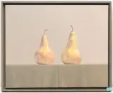 Two Pears by James Moore, oil on canvas, sold Dec 2024
