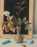 Untitled by Kor Postma, 1951, chalk, sold Dec 2024