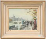 Quai de Gesvres by Jean Salabet, oil on canvas, offered Dec 2024