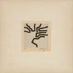 Ikara by Eduardo Chillida, 1967, aquatint, sold Dec 2024