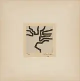 Ikara by Eduardo Chillida, 1967, aquatint, sold Dec 2024