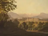 Ansicht von Albisbrunn by Salomon Brunner, oil on canvas, offered Dec 2024