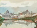 Schwarzsee bei Zermatt by Alois Carigiet, 1937, gouache, sold Dec 2024