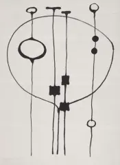 Ohne Titel by Hugo Weber, 1947, pencil, offered Dec 2024