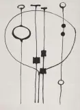 Ohne Titel by Hugo Weber, 1947, pencil, offered Dec 2024
