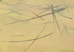 Prairie by Hugo Weber, 1951, oil, offered Dec 2024