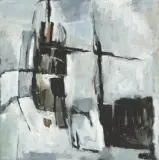 Ohne Titel by Dea Murk, 1973, oil on canvas, sold Dec 2024