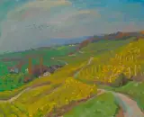 Lattenberg im Herbst by Karl Landolt, 1975, oil on canvas, sold Dec 2024