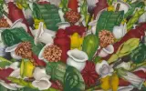 Ohne Titel by Urs Aeschbach, 1997, oil, sold Dec 2024