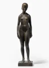 Stehender, weiblicher Akt by Arnold Huggler, bronze, sold Dec 2024