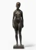 Stehender, weiblicher Akt by Arnold Huggler, bronze, sold Dec 2024